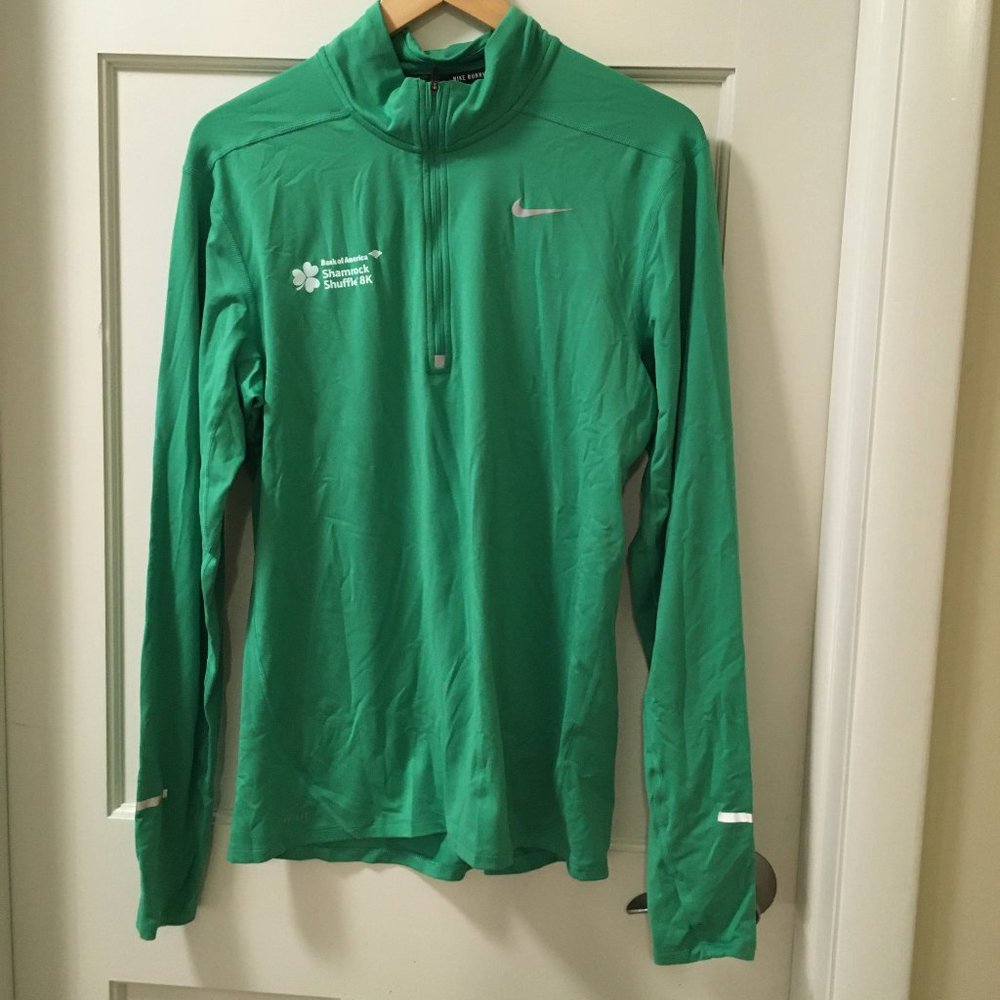 Nike half zip DRI-fit running jacket-Shamrock Shuffle branded